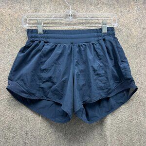 Lululemon Speed Up Shorts Women 6 Navy Blue Lightweight Running Activewear
